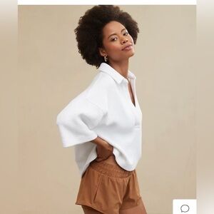 Like NEW Aerie Wonder Short Sleeved Polo Sweatshirt- Small